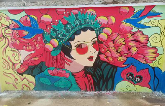 杭州墙体彩绘-网红墙