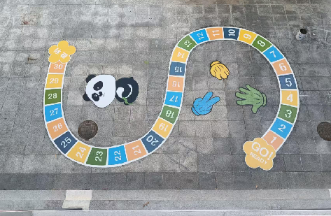 杭州地面游戏彩绘