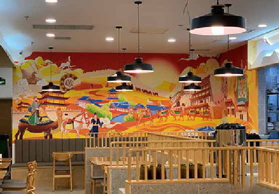 杭州商业空间彩绘介绍。