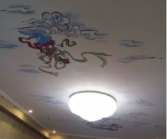 杭州如何快速绘制天花板上的手绘墙？