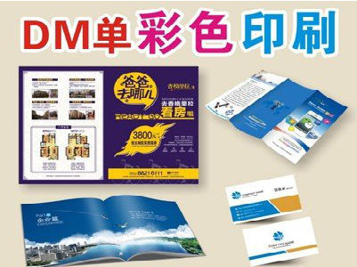 杭州单页印刷，色彩搭配简单。